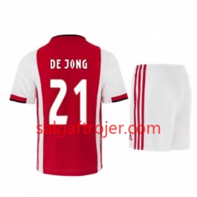 AFC Ajax Fodboldtrøjer Frenkie de Jong 21 Børn Hjemmebanesæt 2019/20 Kort ærmer